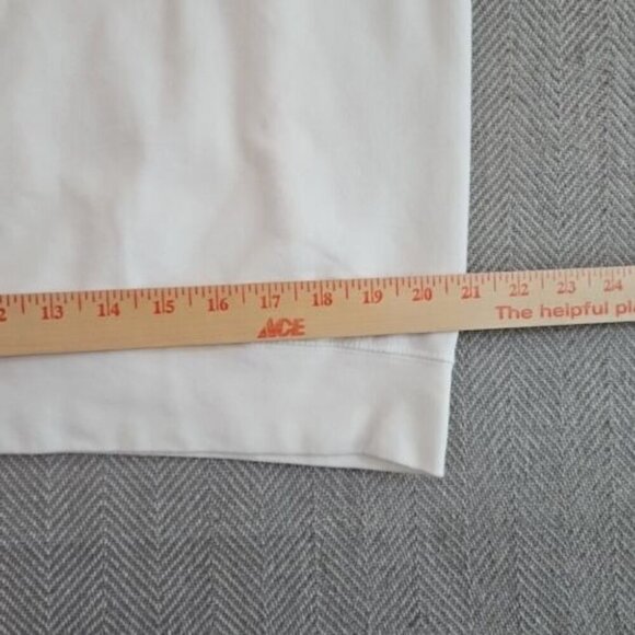 Tultex 340 Sweatshirt Men's Size Large White D A  D A Graphic Y2K Relaxed Fit - Picture 11 of 13